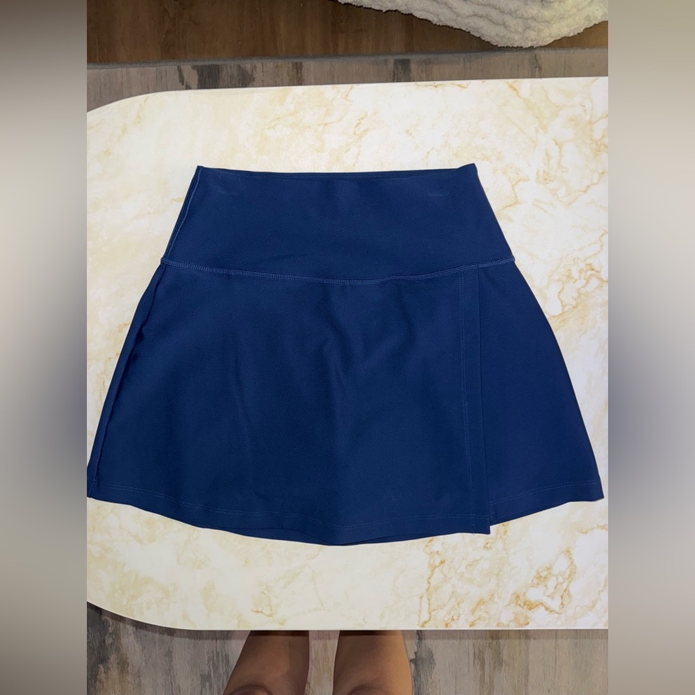 NWOT Abercrombie Navy Blue YPB SculptLUX Lined Wrap Skort